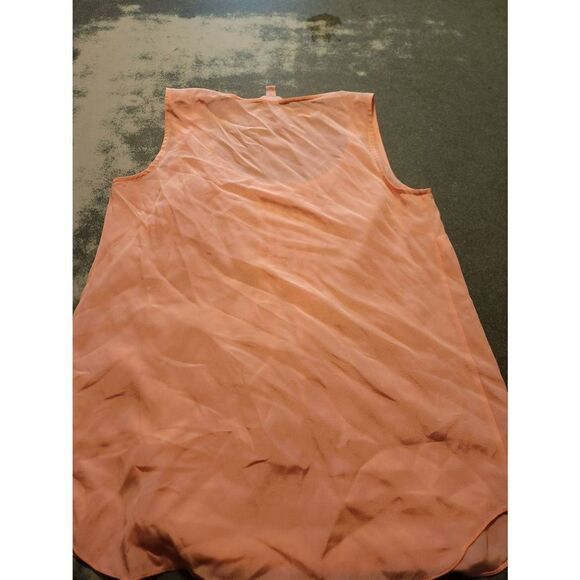 Lilly Pulitzer Dahlia Peachy Pink Silk tank sz XS - Picture 6 of 6